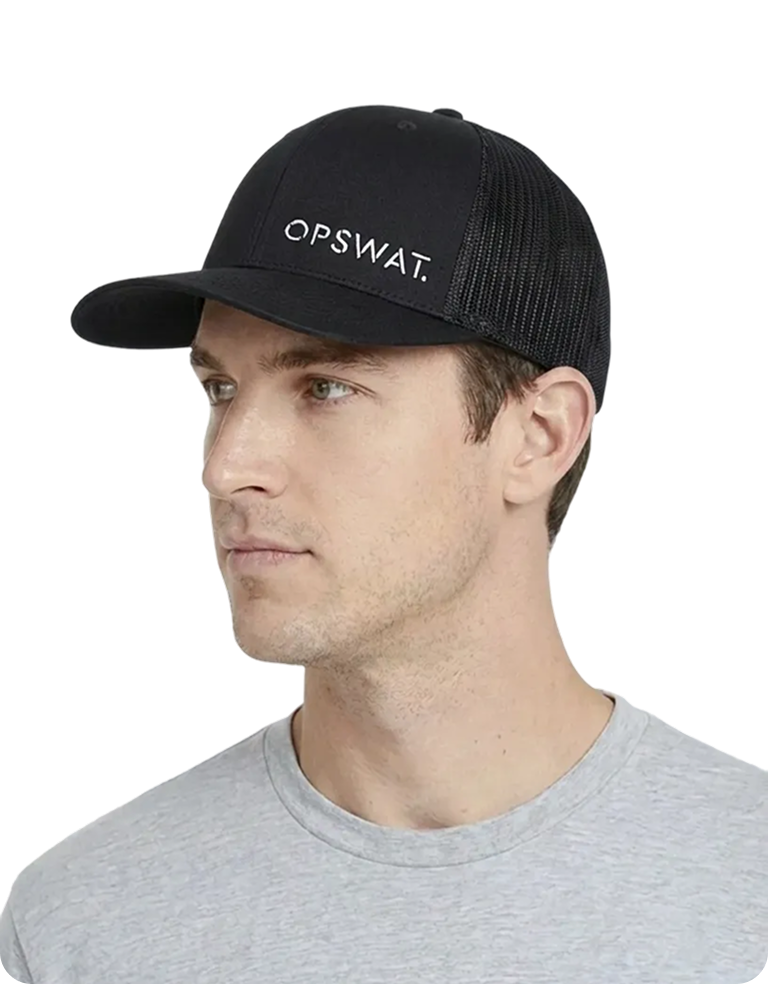 Trucker Hat - Black Mesh